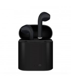 Auriculares Bluetooth i7 Negros con estuche de carga