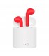 Auriculares Bluetooth i7 Rojos con estuche de carga