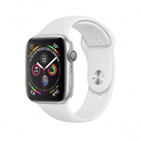 Apple Watch Series 4 GPS + Cellular 44 mm Plata con Correa Sport Blanca MTVR2TY/A