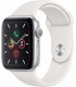 Apple Watch Series 5 GPS Color Aluminio Plata, Caja 40mm y correa deportiva blanca
