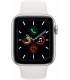 Apple Watch Series 5 GPS Color Aluminio Plata, Caja 40mm y correa deportiva blanca