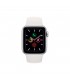 Apple Watch Series 5 GPS + Celular, Caja 40mm Aluminio Plata y correa deportiva Blanca MWX12TY/A