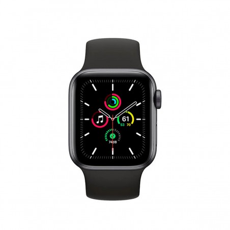 Apple Watch SE (GPS) 40mm Aluminio Gris Espacial y correa deportiva Negra