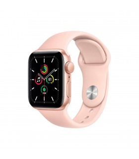 Apple Watch SE (GPS + Cellular), 40mm Aluminio Oro y correa deportiva Rosa Arena