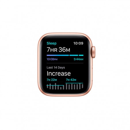 Apple Watch SE (GPS + Cellular), 40mm Aluminio Oro y correa deportiva Rosa Arena