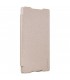 Funda con tapa dorada para Sony Xperia Z5 Premium