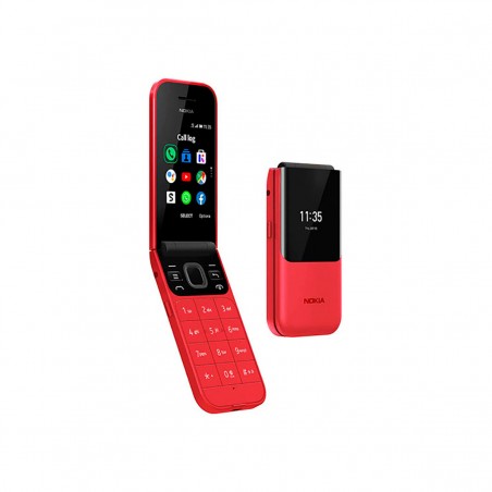 Nokia 2720 Flip 4G Rojo Dual SIM con Google Assistant y botón de emergencia