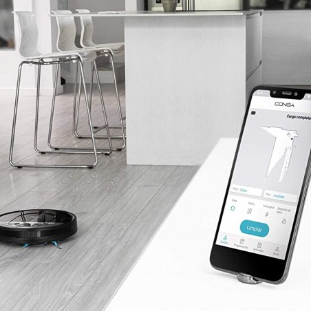Cecotec Robot aspirador y fregasuelos Conga 2090 Vision, Alexa & Google Assistant