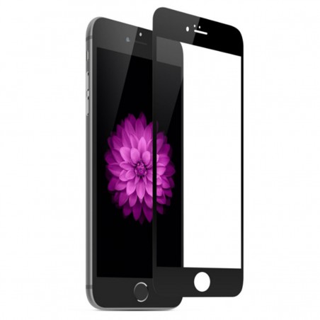 Protector de cristal templado para iPhone 6/6s Negro