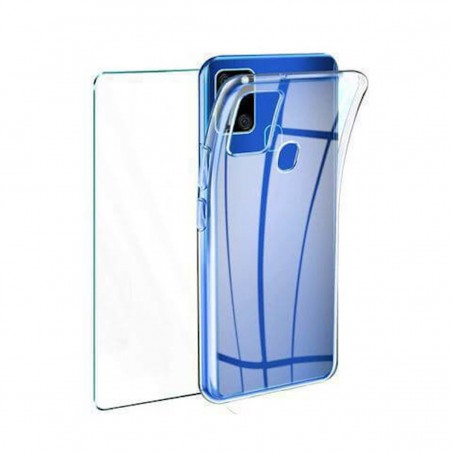 Protector cristal templado + funda silicona Samsung Galaxy A21s