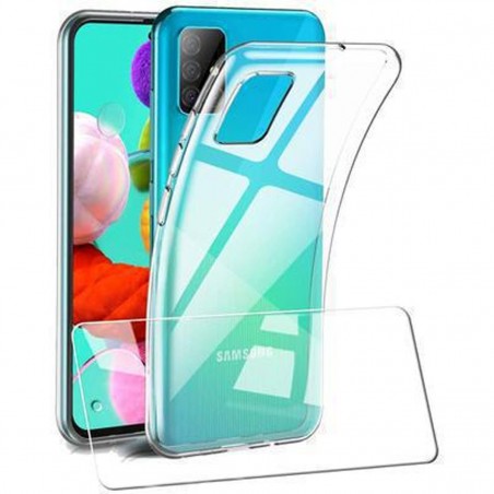 Protector Samsung Galaxy A51 Cristal Templado + Funda Silicona