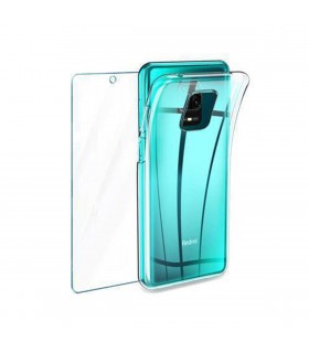 Protector Xiaomi Redmi Note 9s / Note 9 Pro Cristal Templado + Funda Silicona  Transparente