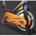 Bicicleta Spinning Trainer Alpine 8500 Gridinlux. Volante de Inercia 25 kg, Sistema Amortiguación