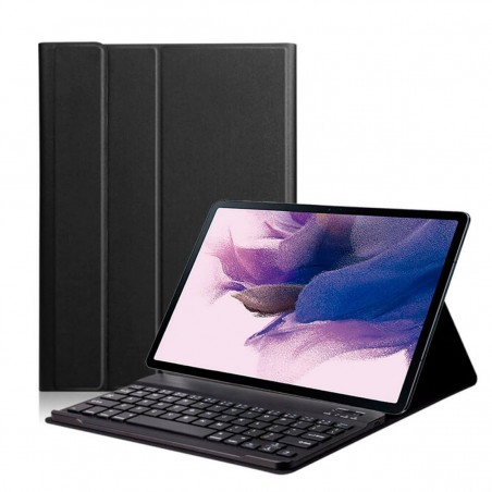 Funda con teclado para Samsung Galaxy Tab S7 FE / Galaxy Tab S7+ Negra