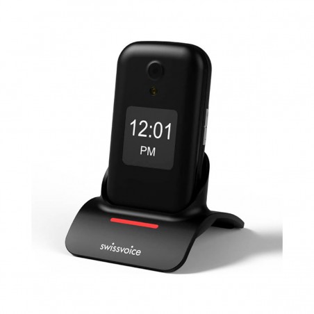 SwissVoice D28 Teléfono Móvil con Tapa Negro