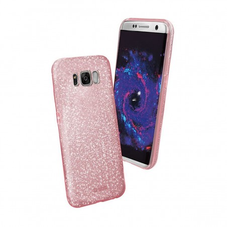 Funda trasera Samsung Galaxy S8 silicona Glitter TESPARKYSAS8P pink