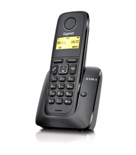 Teléfono inalámbrico Gigaset A120A de color negro