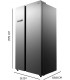 Frigorífico Bolero CoolMarket SBS 592 Inox