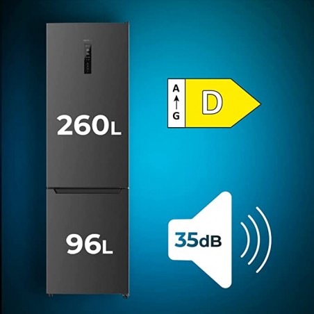 Frigorífico Bolero CoolMarket Combi 356 Dark D