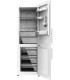 Frigorífico Bolero CoolMarket Combi 322 White Glass D