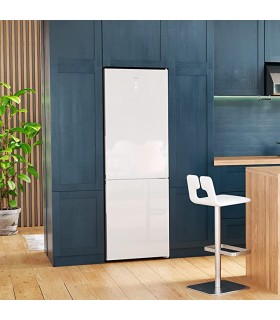 Frigorífico Bolero CoolMarket Combi 322 White Glass D