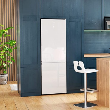 Frigorífico Bolero CoolMarket Combi 322 White Glass D