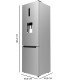 Frigorífico Bolero CoolMarket Combi 322 WD Inox D