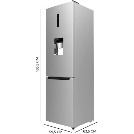 Frigorífico Bolero CoolMarket Combi 322 WD Inox D