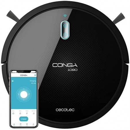 Cecotec Robot Aspirador y fregasuelos Conga 1090 Connected