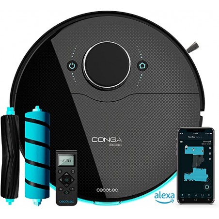 Robot Aspirador Cecotec Conga 9090 AI + Base Autovaciado Conga Home 10000