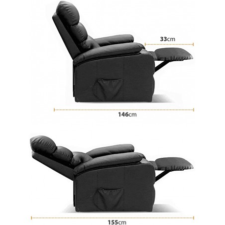 Sillón Masaje Vida10 Extra Acolchado Levanta-Personas