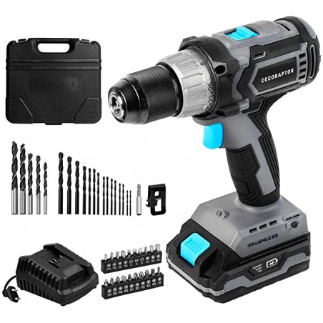 Cecotec Taladro de Batería CecoRaptor Perfect Drill 2020 Brushless Ultra