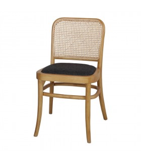 SILLA DE MADERA TAPIZADA MARLENE