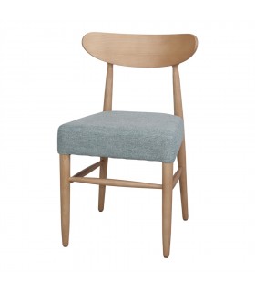 SILLA DE MADERA TAPIZADA SABINA