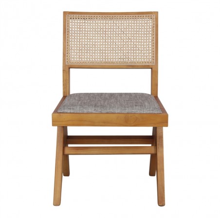 SILLA DE MADERA TAPIZADA BIELKO