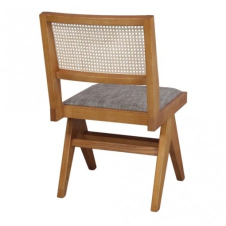 SILLA DE MADERA TAPIZADA BIELKO