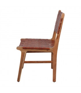 SILLA DE PIEL DELYCE