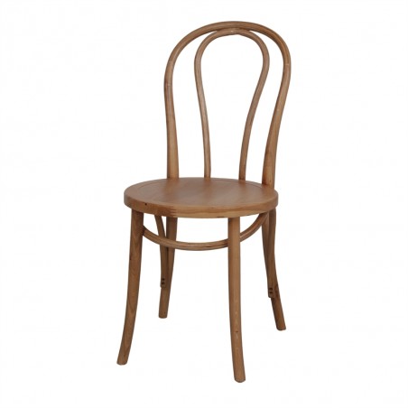 SILLA DE MADERA CURVES NATURE