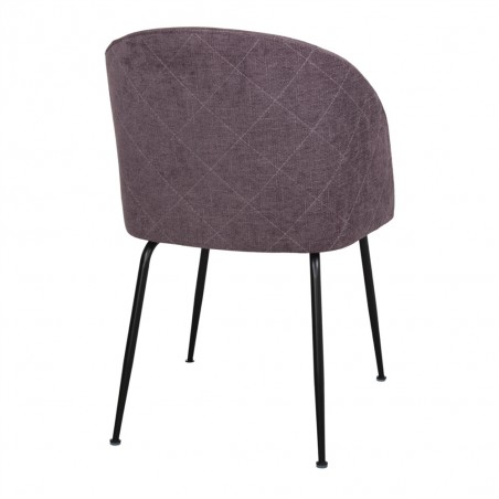 SILLA TAPIZADA BLAPIN PÚRPURA