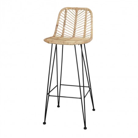 TABURETE ALTO DE RATTAN MEDEA