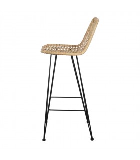 TABURETE ALTO DE RATTAN MEDEA