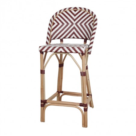 TABURETE ALTO DE RATTAN KLIMOS