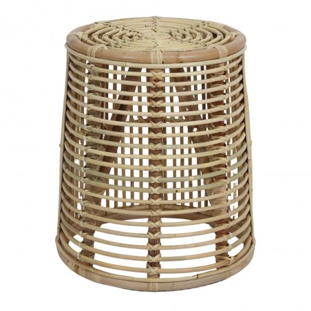 TABURETE BAJO DE RATTAN Y BAMBÚ BOLD