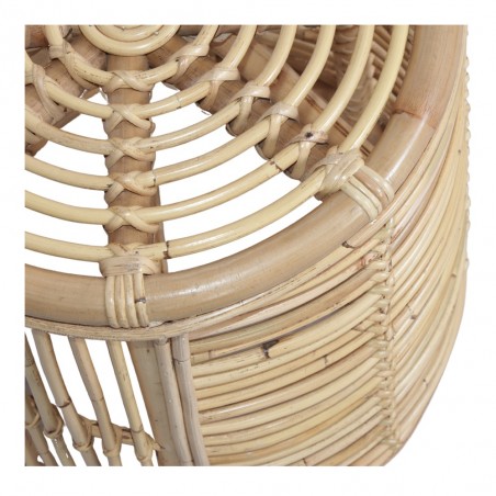 TABURETE BAJO DE RATTAN Y BAMBÚ BOLD