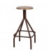 TABURETE ALTO METAL Y MADERA INKASPAR