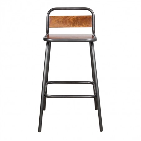 TABURETE ALTO METAL Y MADERA ANKARA