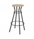 TABURETE ALTO METAL Y MADERA MORTADELO