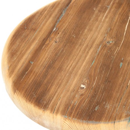 TABURETE ALTO DE METAL Y MADERA SQUARE