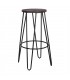 TABURETE ALTO DE METAL Y MADERA BERETTA