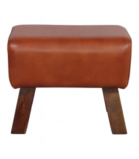 TABURETE BAJO DE PIEL DONATI